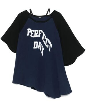 Undercover Asymmetric T-Shirt - Blue