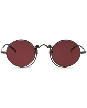 Matsuda Engraved Round-Frame Sunglasses - Purple