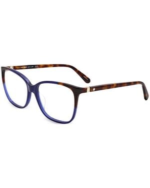Kate Spade Karlyn Tortoiseshell-Effect Square-Frame Glasses - Blue