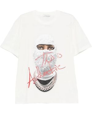 ih nom uh nit Camiseta con motivo gráfico - Blanco