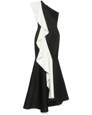 AAVVA Off-Shoulder Avondjurk - Zwart