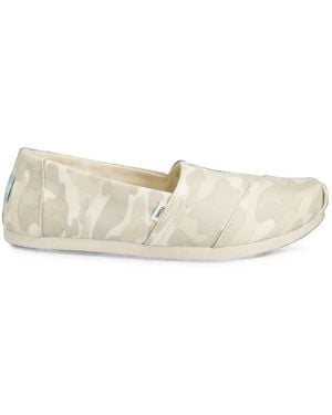 TOMS Camouflage-Print Espadrilles - White