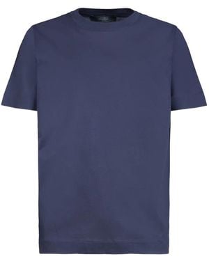 Gazzarrini x Michele Franzese Crew-Neck T-Shirt - Blue