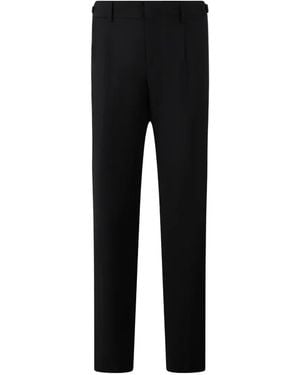 Philipp Plein Pleat-Detail Chino Trousers - Black