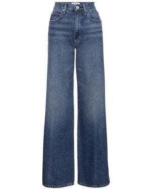 AMO Frida Wide-Leg Denim Jeans - Blue