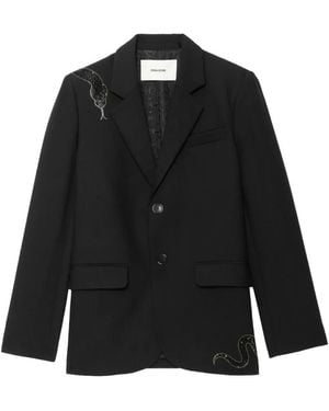 Zadig & Voltaire Vanille Embellished Jacket - Black