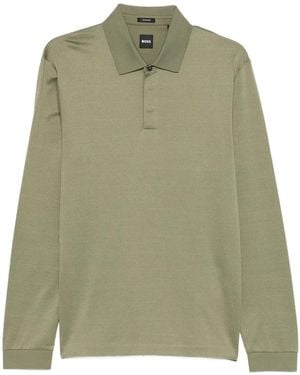BOSS Paddo Long-Sleeves Polo Shirt - Green