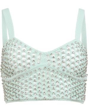 Fleur du Mal Embellished Top - Blue