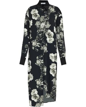Gloria Coelho Chemisier A Fiori - Nero
