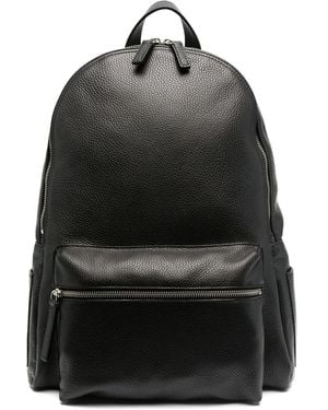 Orciani Rucksack Aus Leder - Schwarz