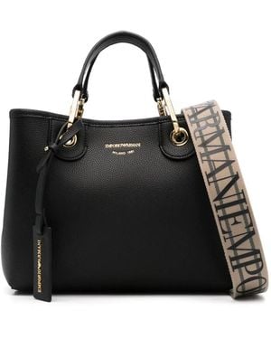 Emporio Armani ロゴ トートバッグ - ブラック