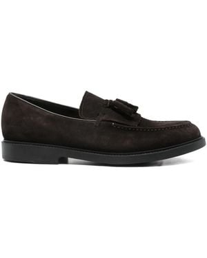 Fratelli Rossetti タッセル スエードローファー - ブラック