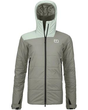Ortovox Quilted Hooded Jacket - Gray