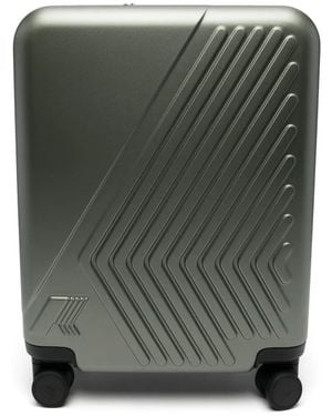 K-Way Eudoxie Embossed Logo Suitcase - Green