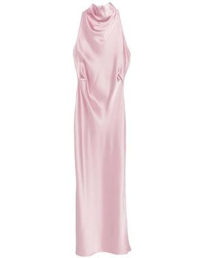 Nanushka Cowl-Neck Midi Dress - Pink