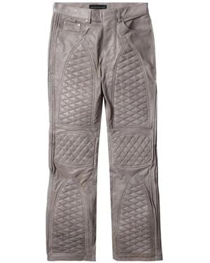 Who Decides War Quilted Pants - Gray