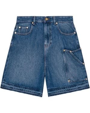Ganni Denim Bermuda Shorts - Blue