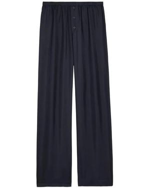 Rohe Button-Embellishment Trousers - Blue