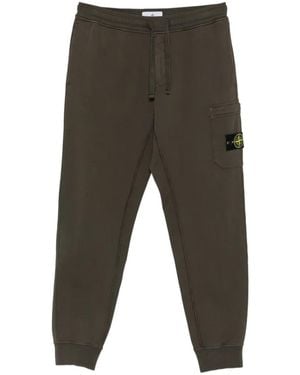 Stone Island Compass-Patch Pocket Track Trousers - Grey