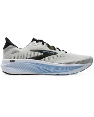 Brooks Ghost 18 Lace-Up Sneakers - White