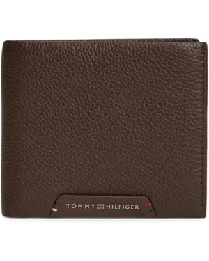Tommy Hilfiger Logo-Plaque Bifold Wallet - Brown