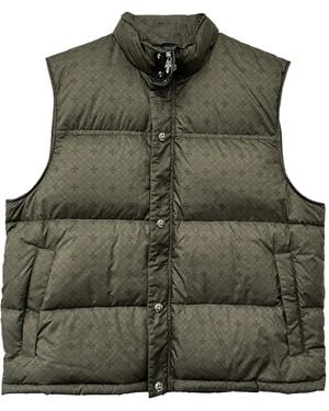 Chrome Hearts Monogram-Pattern Padded Gilet - Green