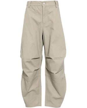 CROQUIS Loose Fit Cotton Pants - Natural