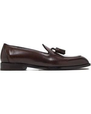Brioni Tassel-detail Leather Loafers - ブラウン