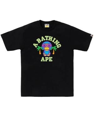 A Bathing Ape Milo University T-Shirt - Black