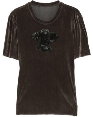 JNBY Velvet T-Shirt - Black