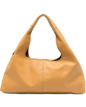 Ami Paris Supple Leather Etienne Shoulder Bag - Natural