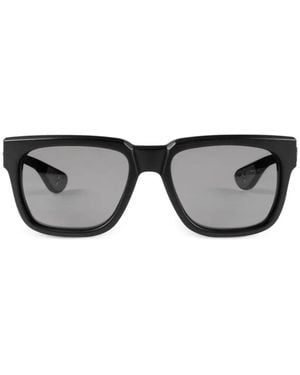 Chrome Hearts Box Officer Rectangle-Frame Sunglasses - Gray