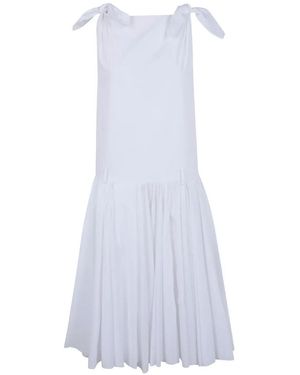 N°21 Canvas Midi Dress - White