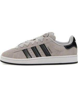 adidas Campus 00's Suede Three-Stripe Trainers - Grey