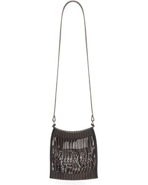 Lemaire X Filt Sac Porté Épaule Mini Net - White