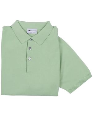 SETTEFILI CASHMERE Buttoned Polo Shirt - Green
