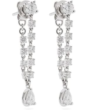 Anita Ko 18Kt Olivia Diamond Earrings - White