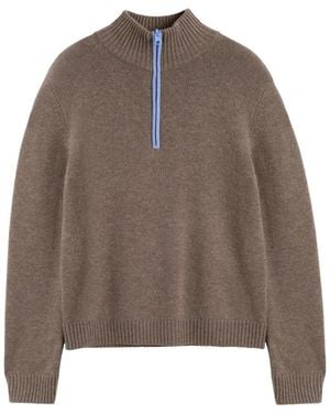 Chinti & Parker Pull À Col Zippé - Brown