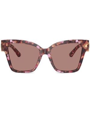 Dolce & Gabbana Zonnebril Met Vlinder Montuur - Roze