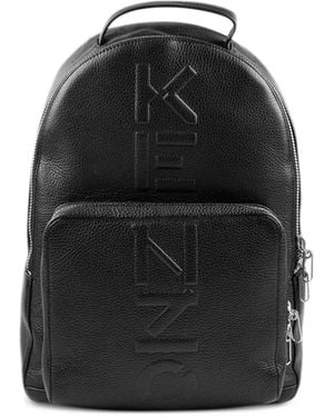 KENZO ロゴエンボス バックパック - ブラック
