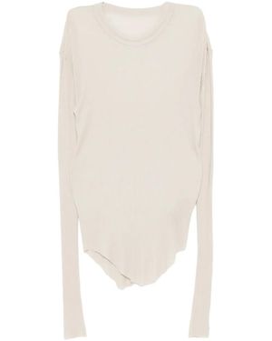 Julius T-Shirt mit ungesäumten Kanten - Weiß