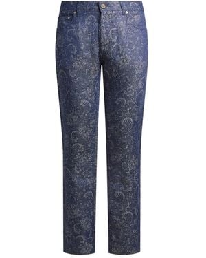 Etro Jeans mit Paisleymuster - Blau
