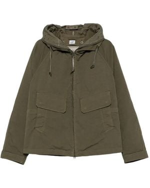 C.P. Company Hooded Flap-Pocket Jacket - Green