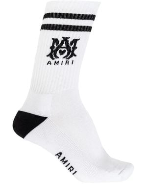 Amiri Socks With Logo - White