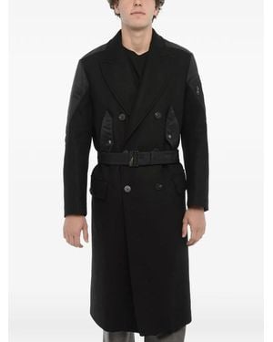Neil Barrett Belted Hybrid Trench Coat - Black
