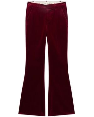 Zadig & Voltaire Prevy Velvet Trousers - Red