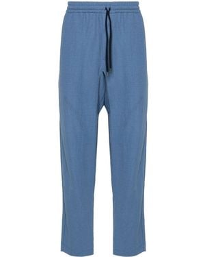 Harris Wharf London Comfort Tapered Trousers - Blue