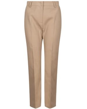 Weekend by Maxmara Concealed-Closure Pants - Natural