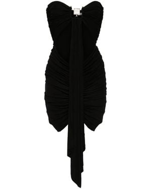 Christopher Esber Bezel Quartz Disconnect Mini Dress - Black