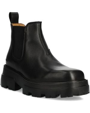 COPENHAGEN Elastic-Panelled Lug-Sole Boots - Black